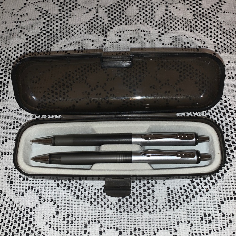 One pen & one mechanical pencil with case NWOT